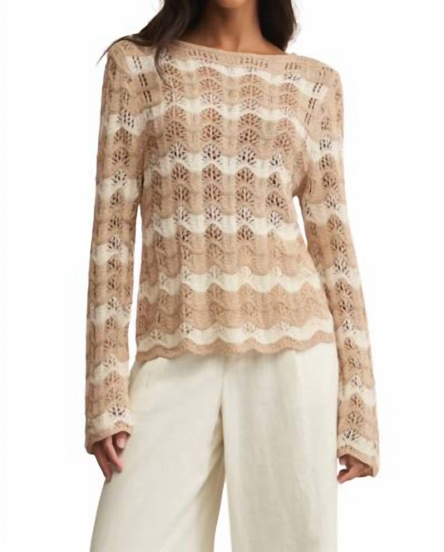 Z Supply - Azura Stripe Crochet Top