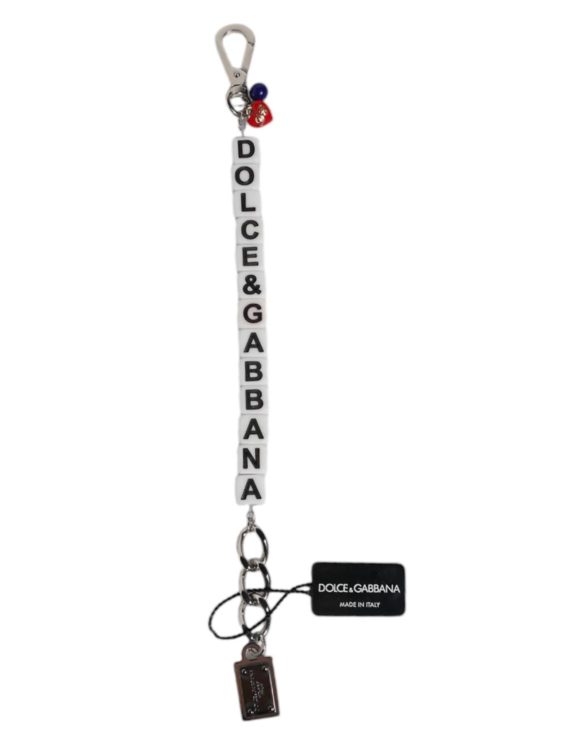 Dolce & Gabbana - Women's Brass Chain Dice Logo Embellished Charm Bracelet