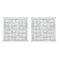 10K White Gold 2ct TDW Princess-Cut Composite Diamond Stud Earring (I-J ,I2-I3)