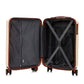 14'/20' 2-Piece Beige ABS Spinner Wheel Luggage Set