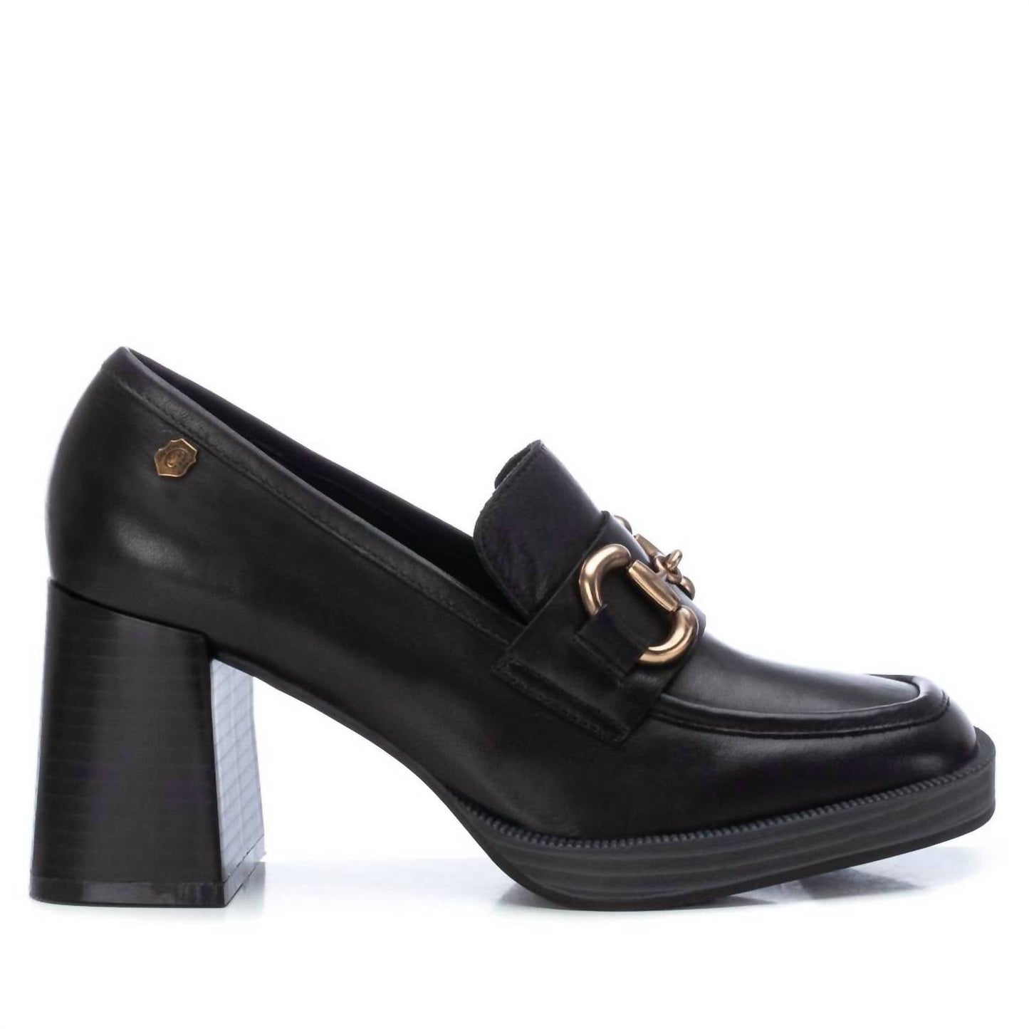 Xti - Women's Leather Heeled Loafers