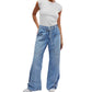 Free People - Outlaw Wide-Leg Jeans - Curvy