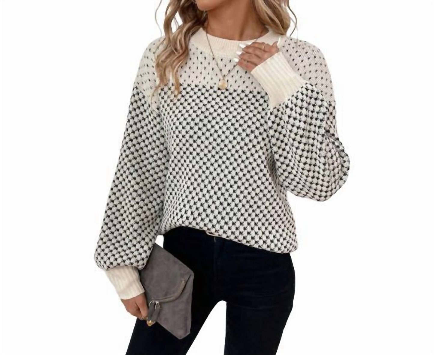 1 The Woman - Fireside Filagree Sweater