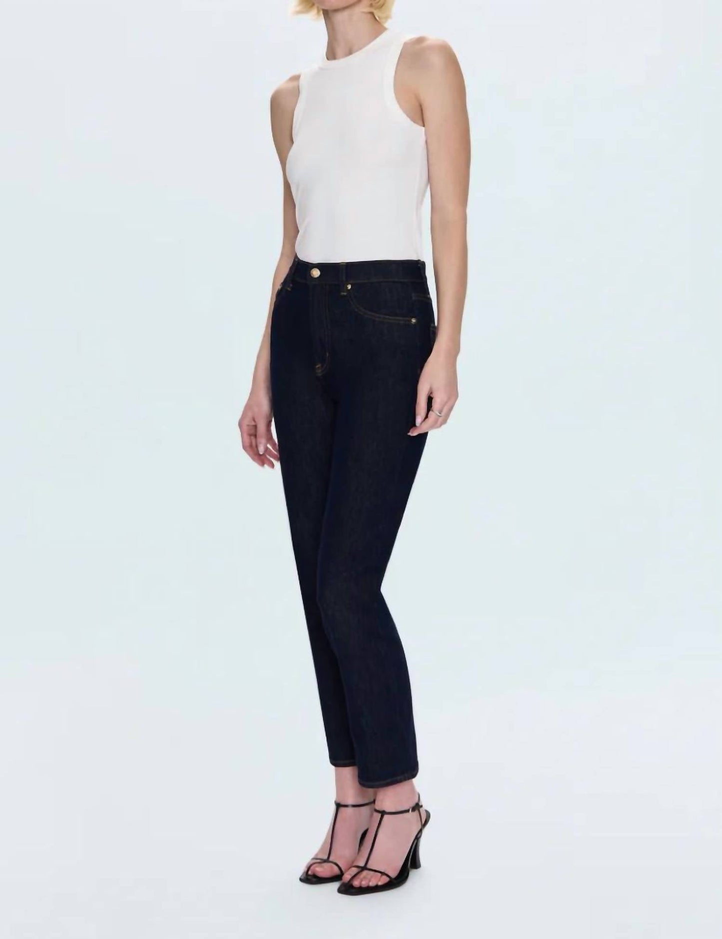 Pistola - Bri Ankle High Rise Slim Straight Leg Jeans