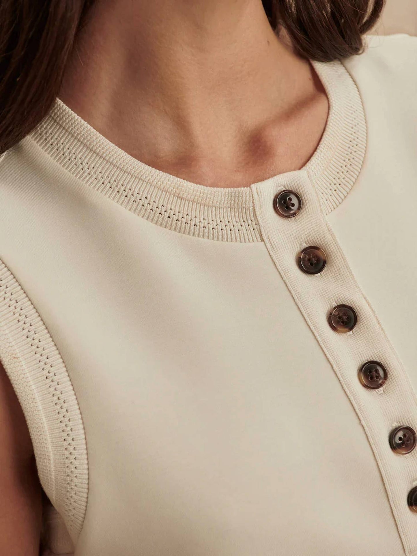 Varley - Marla Button Placket Tank Top