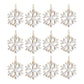 Wood Snowflake Ornament (Set - 12)
