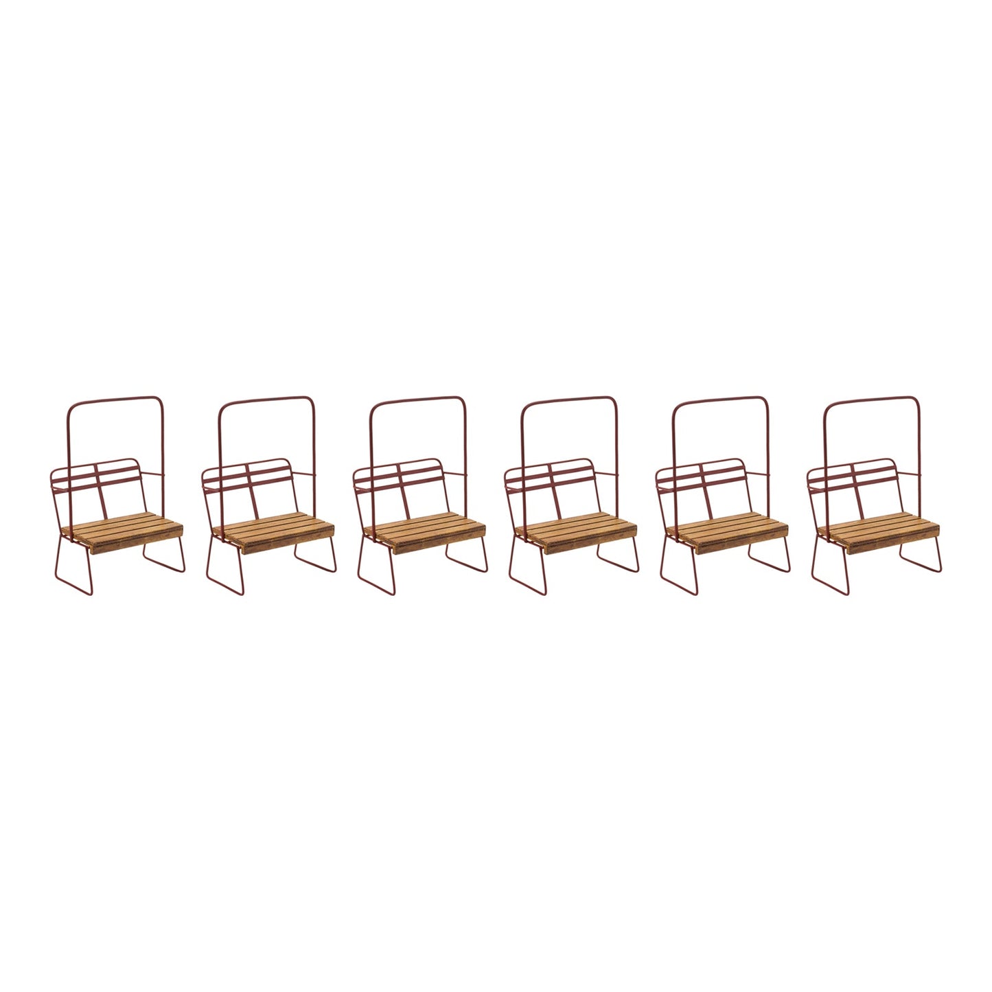 Vintage Ski Chair Lift Ornament (Set of 6)