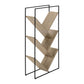3-Tier Contemporary Bookshelf with Reclaimed Wood Finish