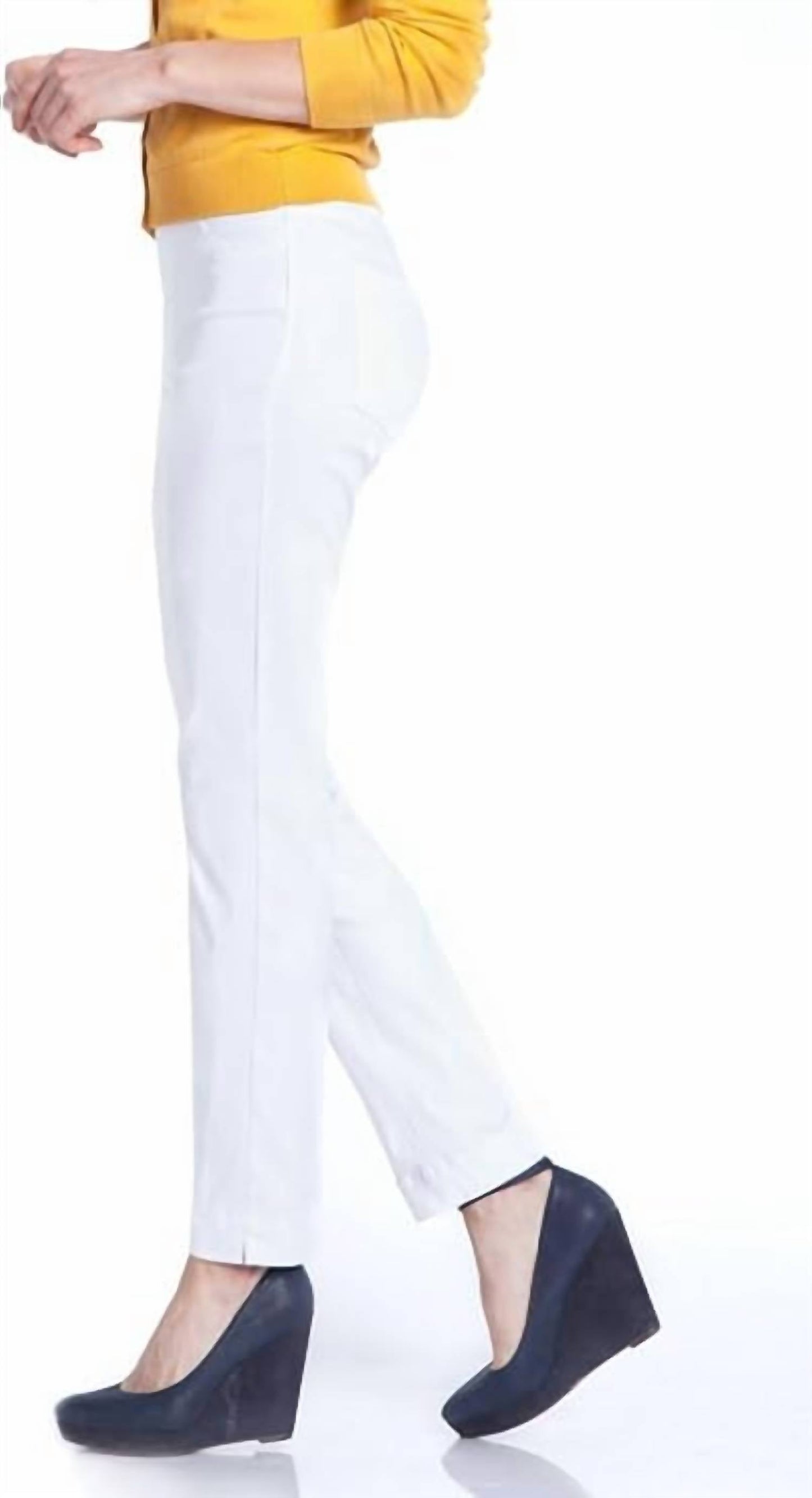 Slimsation By Multiples - Wide Band Ankle Pants