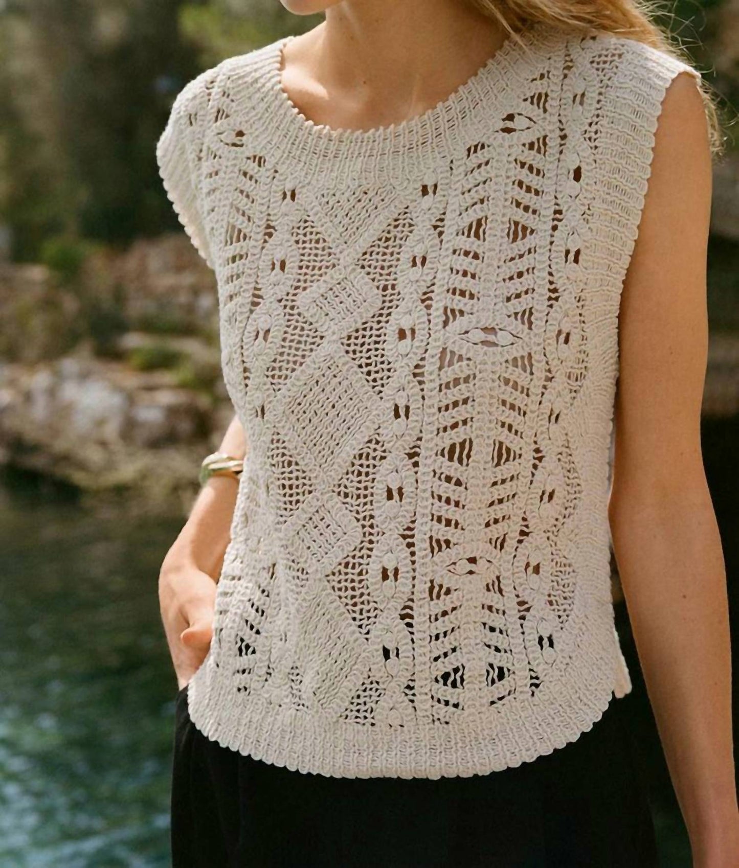 Z Supply - Baroque Crochet Sweater Top
