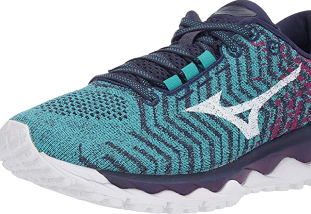 Mizuno Women's Wave Sky Waveknit 3 Running Shoes Ceramic/White Size 6.5 B(M) Us