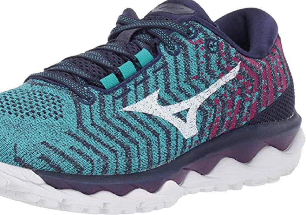 Mizuno Women's Wave Sky Waveknit 3 Running Shoes Ceramic/White Size 6.5 B(M) Us