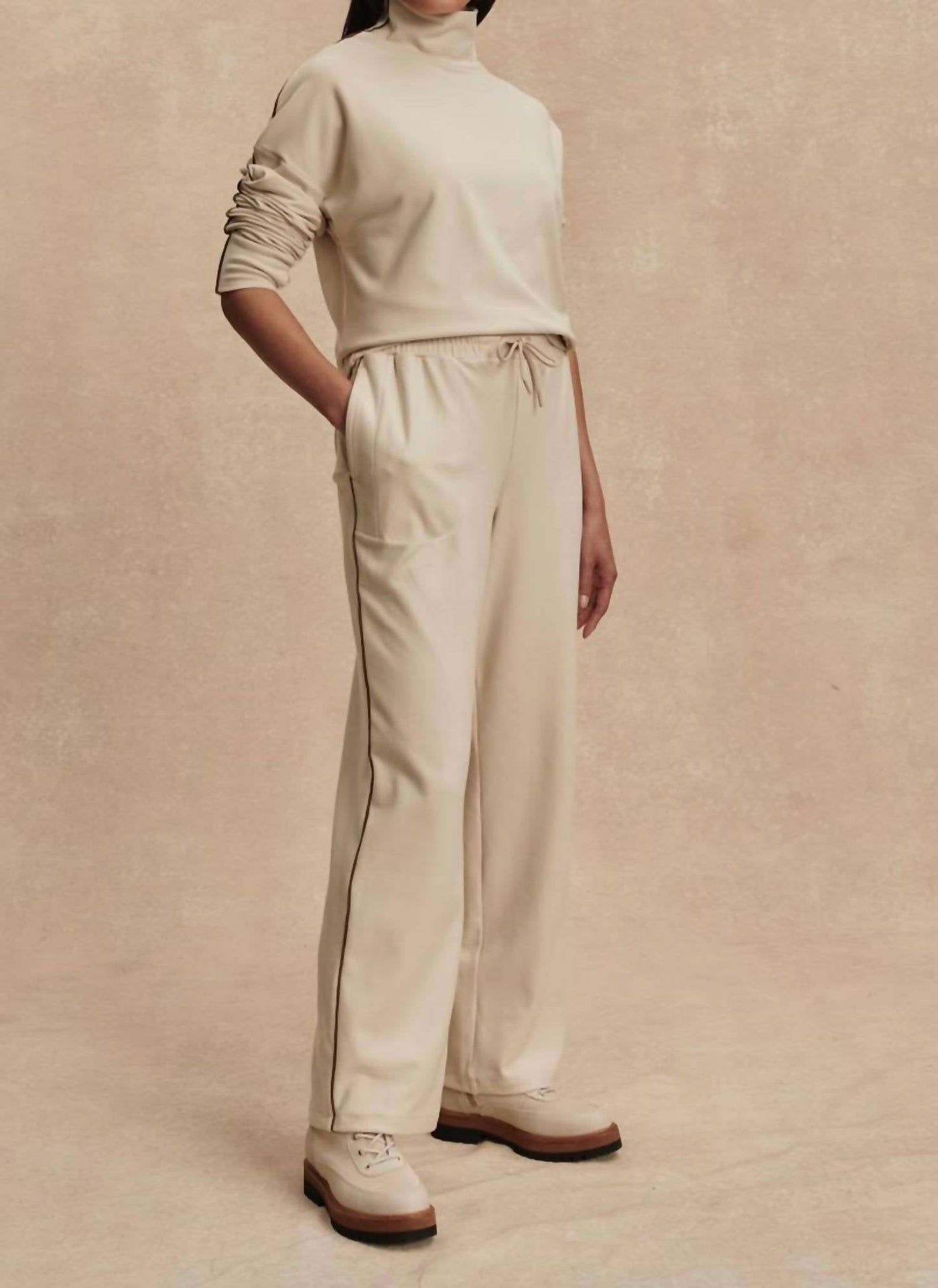 Varley - Brushed Rib Straight Leg Pants