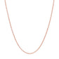 14k Rose Gold Round Cable Link Chain (1.25 mm)