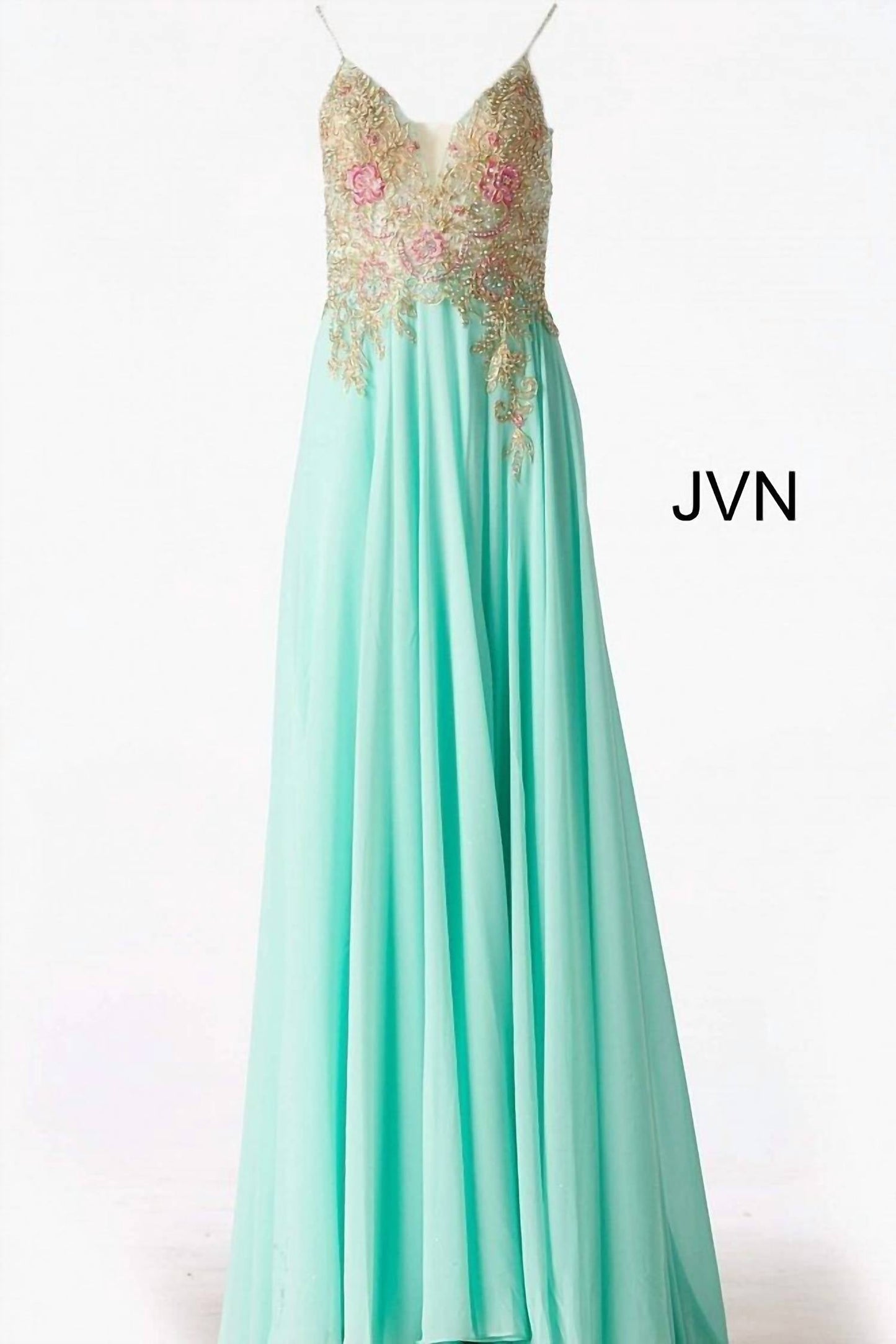 Jovani - Women's Spaghetti Straps Formal Dress