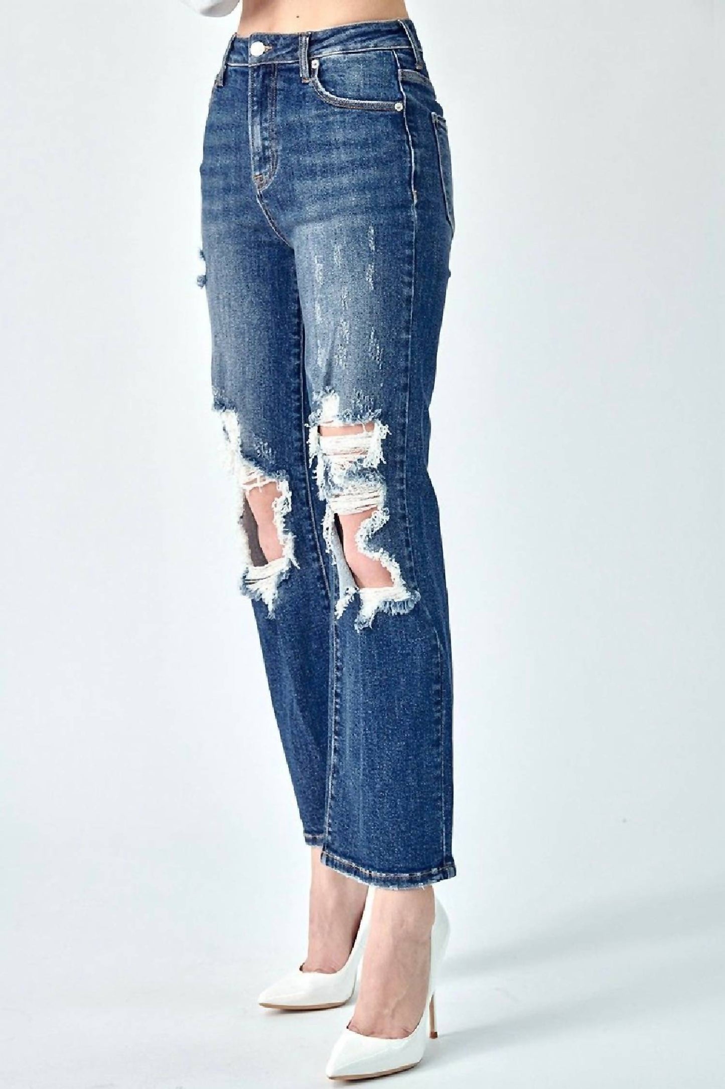 Risen - Straight Leg High Rise Jean