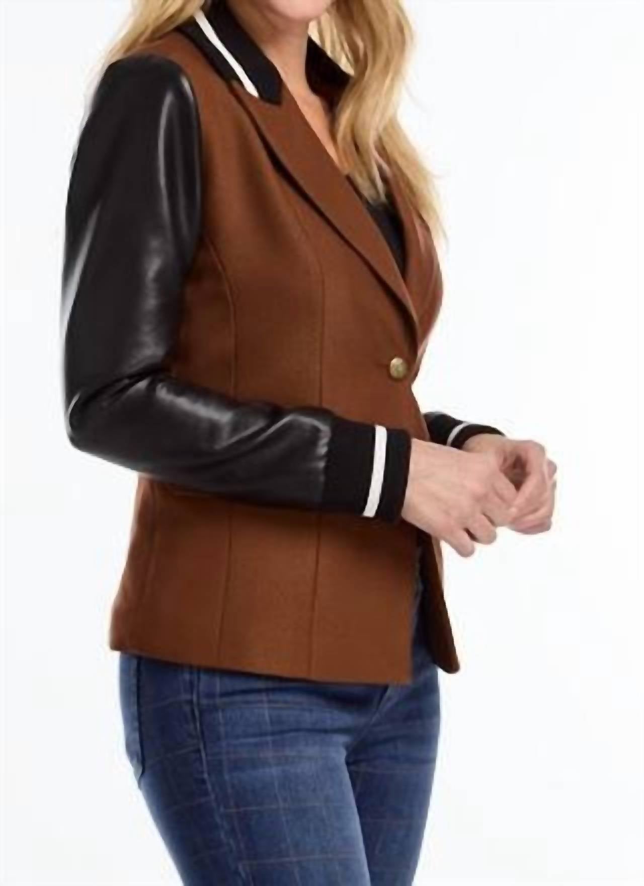 Fdj - Mixed Media Blazer