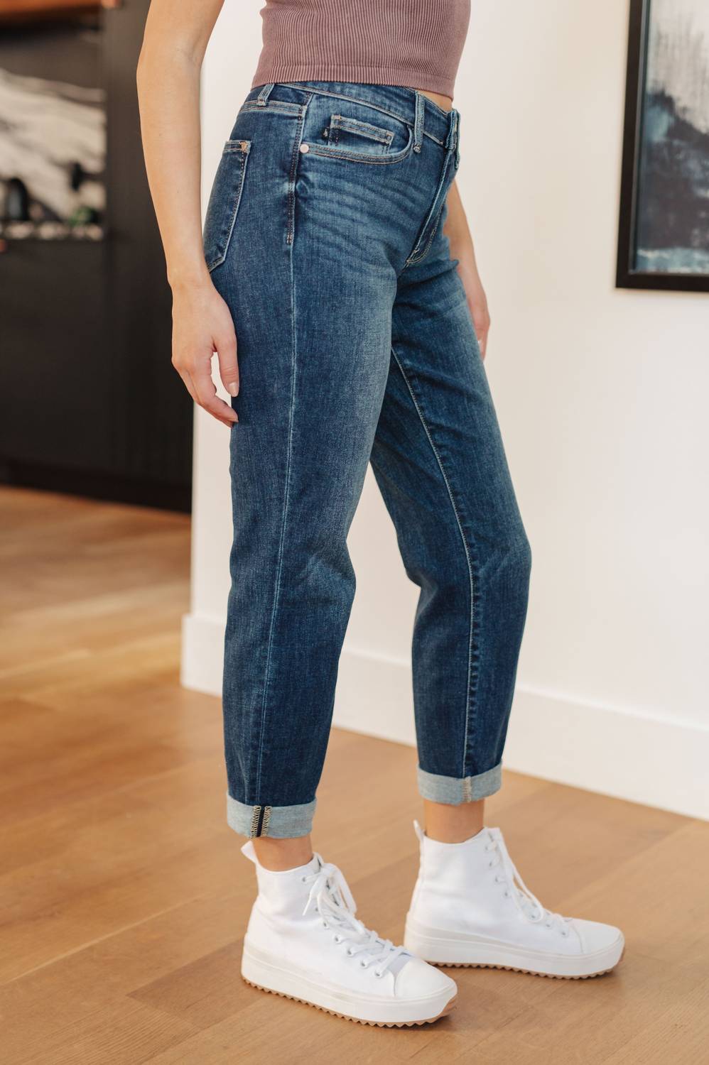 Judy Blue - Non Distressed Boyfriend Jeans