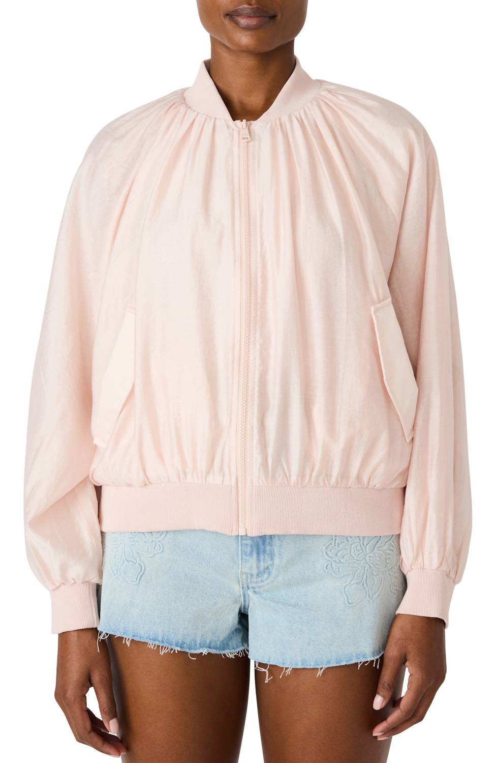 Steve Madden - Bessie Woven Bomber Jacket
