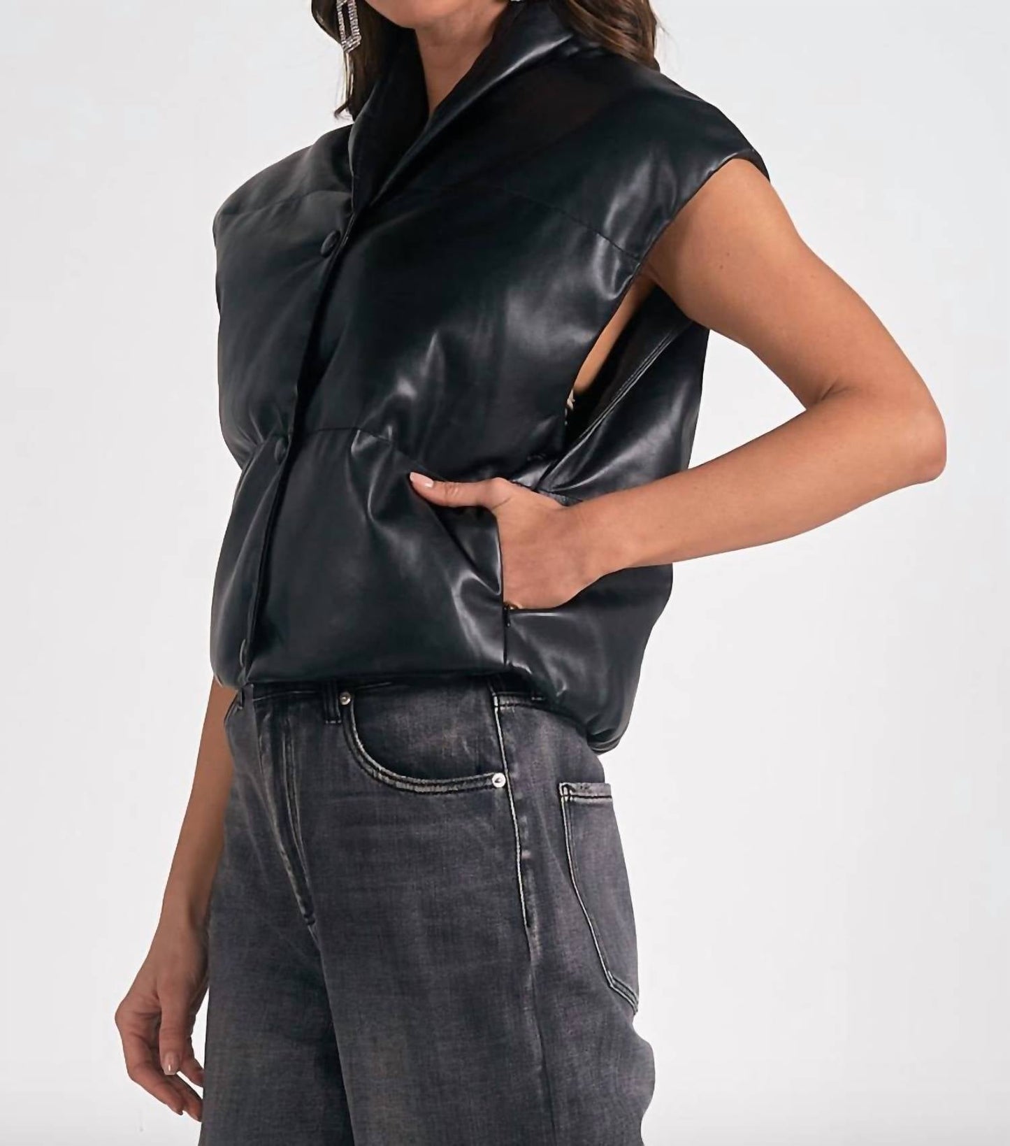 Elan - High Collar Vest