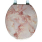 J&V Textiles Round Toilet Seat With Easy Clean & Change Hinge