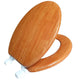 J&V Textiles Round Toilet Seat With Easy Clean & Change Hinge