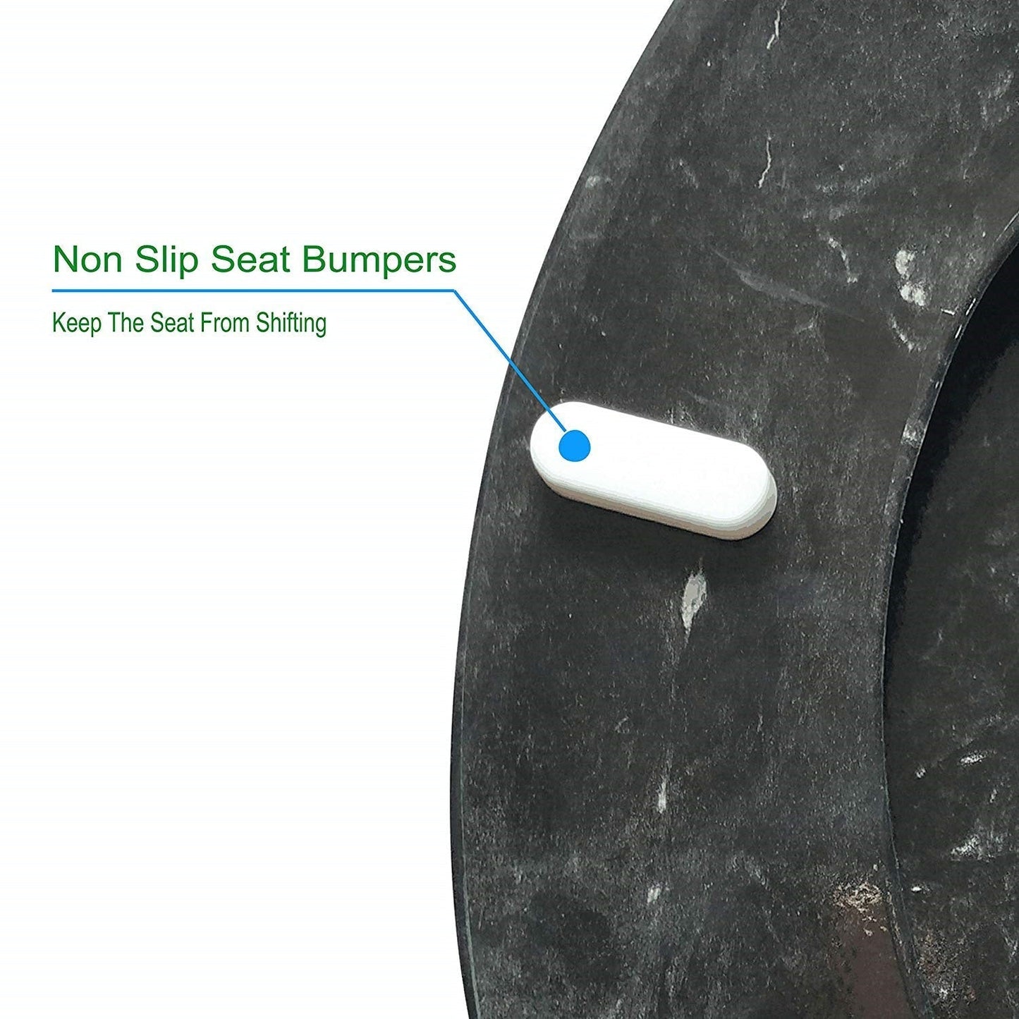 J&V Textiles Round Toilet Seat With Easy Clean & Change Hinge