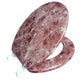 J&V Textiles Round Toilet Seat With Easy Clean & Change Hinge