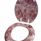 J&V Textiles Round Toilet Seat With Easy Clean & Change Hinge