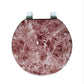 J&V Textiles Round Toilet Seat With Easy Clean & Change Hinge