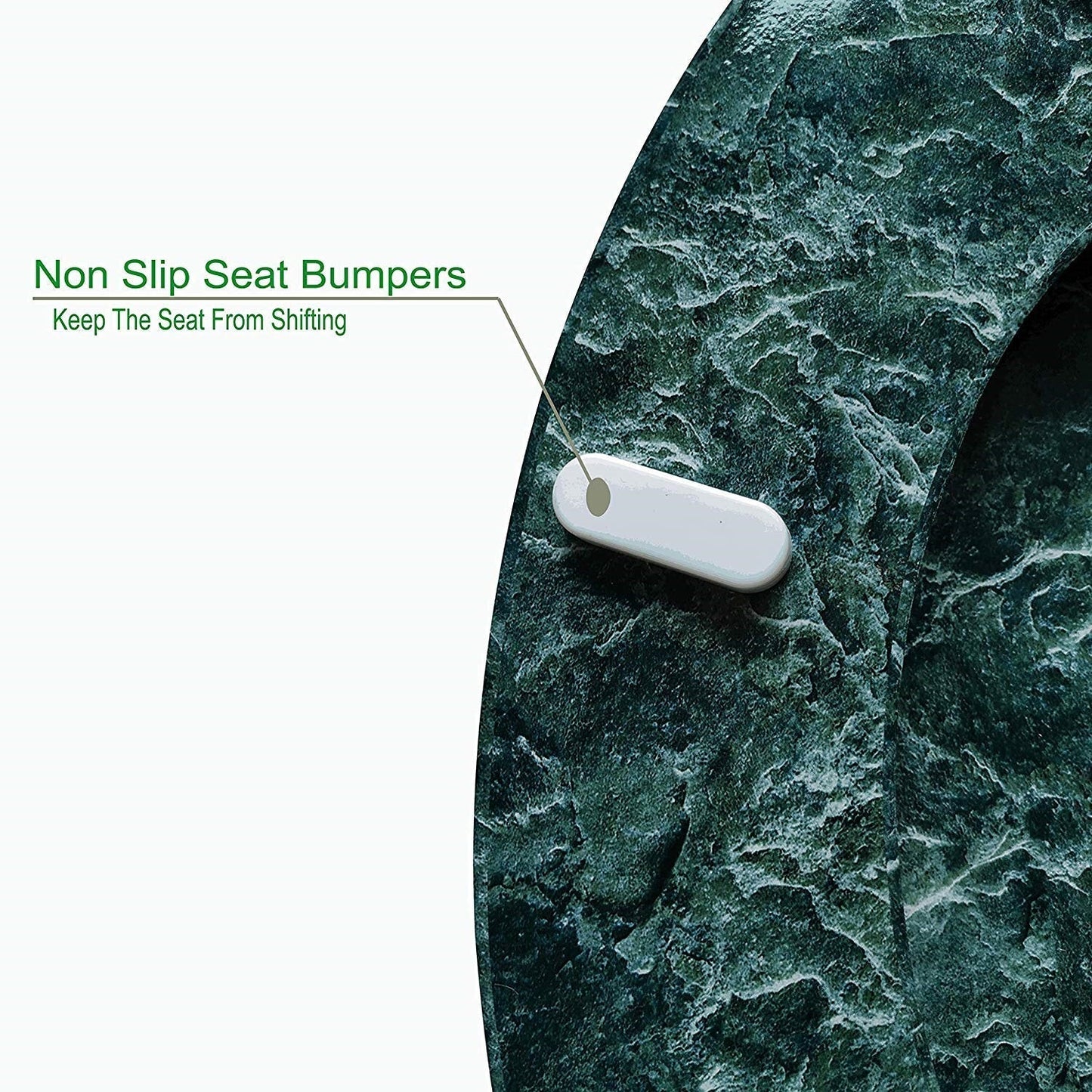 J&V Textiles Round Toilet Seat With Easy Clean & Change Hinge