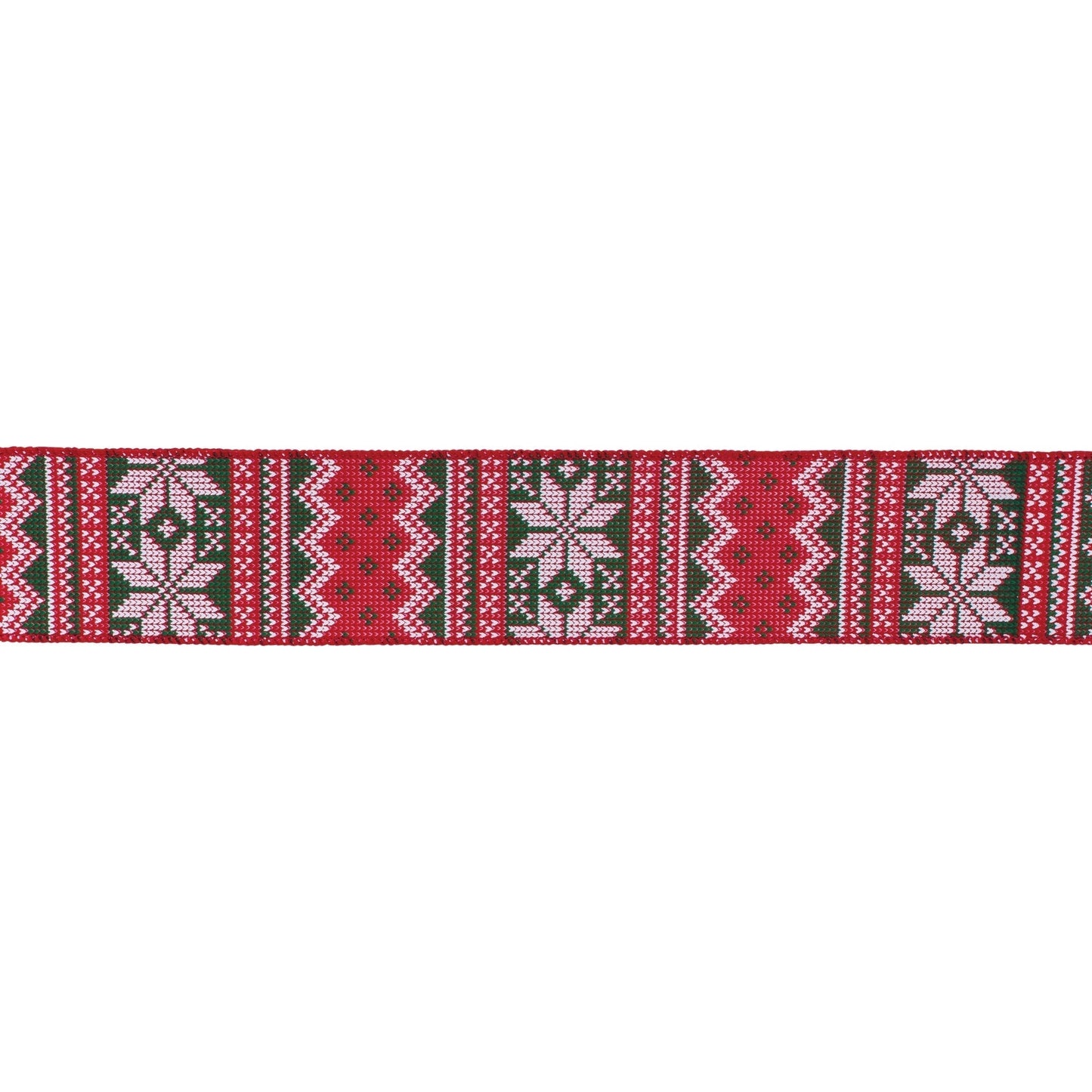 Nordic Snowflake Pattern Ribbon (Set of 2) 2.5" x 10 Yds.