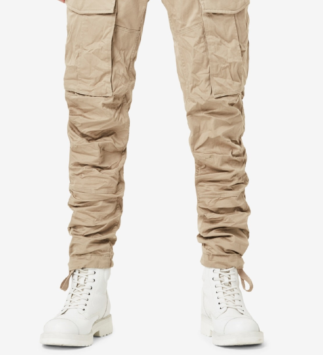 G-Star Raw Men's Rovic Zip 3D Straight Tapered Cargo Pants Brown Size 36X32