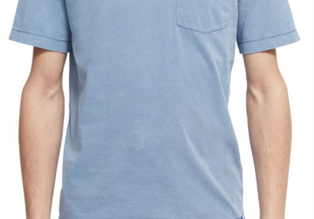 Scotch & Soda Organic Cotton Pocket Tee - Cosmos Blue, Size XXL