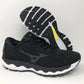 Mizuno Women's Wave Sky Waveknit 3 Running Shoes Black Size 6 B(M) Us