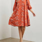 Baevely By Wellmade - Sienna Floral Design Tiered Midi Dress