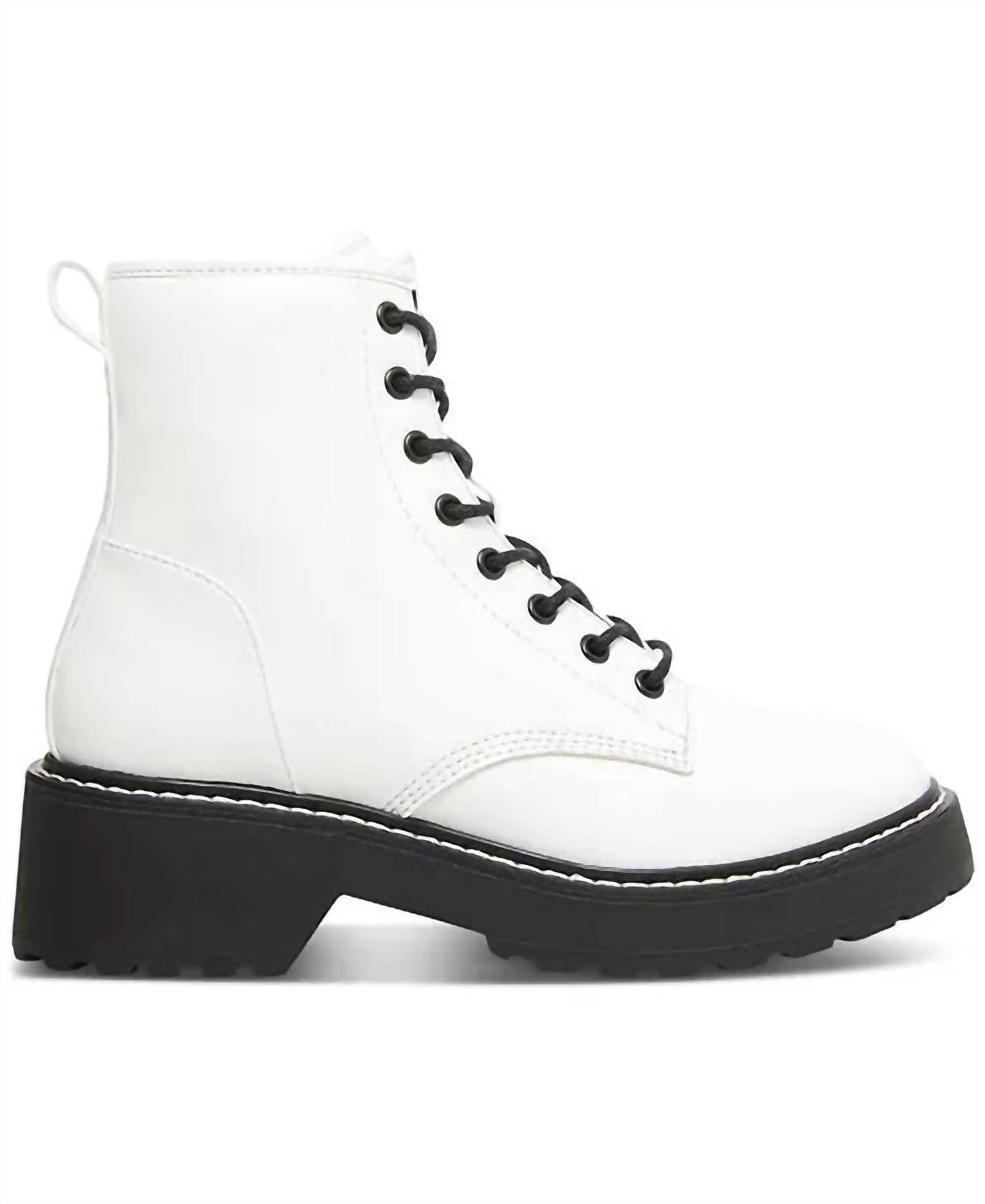 Steve Madden - Women's Leather Lace Up Combat Boot