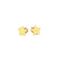 14k Yellow Gold Post Earrings with Stars