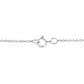 Matte Finish .925 Sterling Silver Diamond Accent Dancing Peace Sign 18" Pendant Necklace (I-J Color, I1-I2 Clarity)