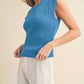 Aemi + Co - Women's Tara Openwork Cap Sleeve Knit Top