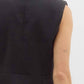Entro - Sleeveless Button-front Peplum Suit