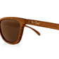 Far Out Sunglasses - Wood Grain Polarized Premiums Black Lens