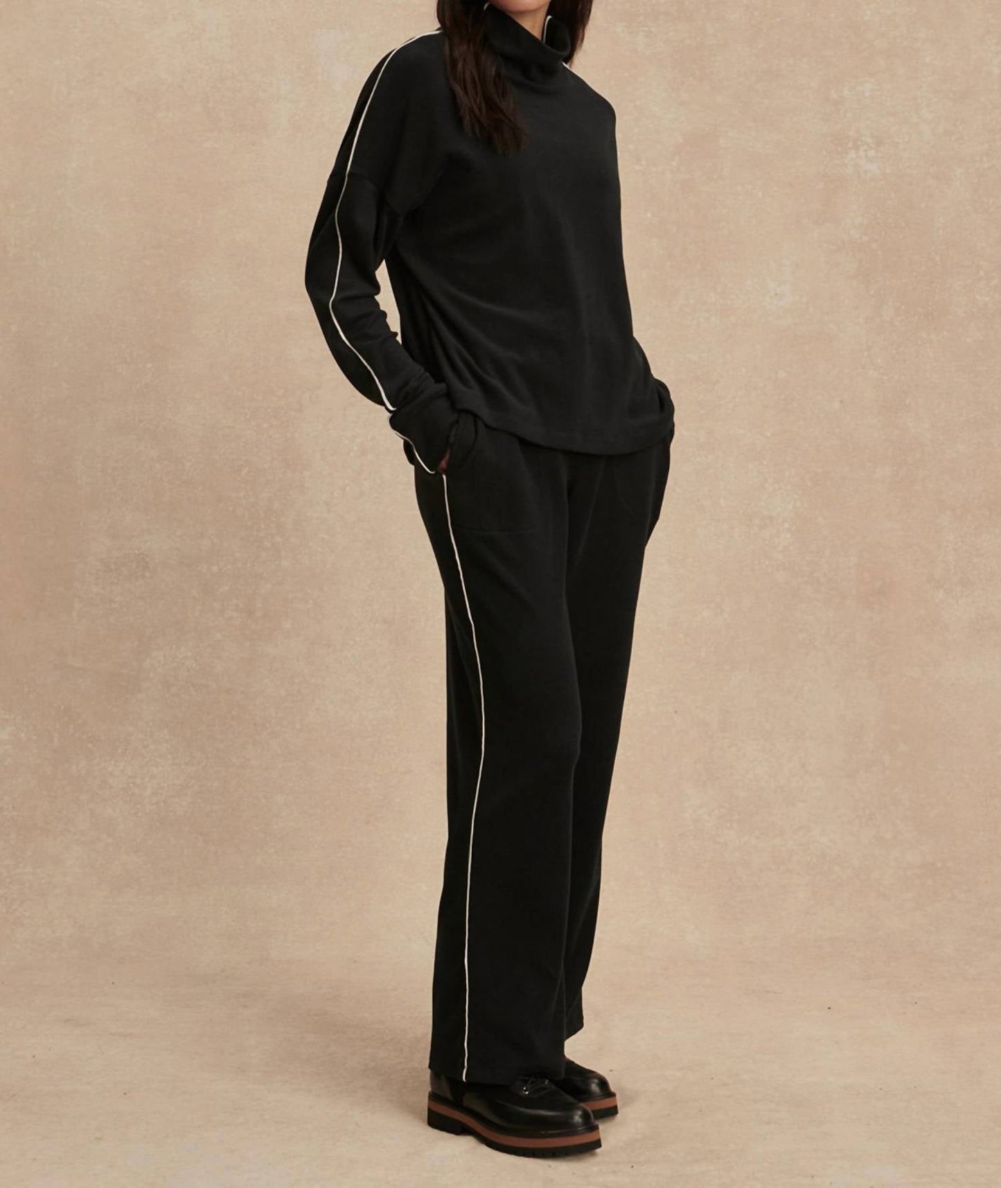 Varley - Brushed Rib Straight Leg Pant