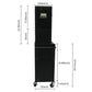 6 Drawer Lockable Tool Cabinet On Wheels With Detachable Toolbox