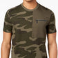 Sean John Men's Zip Pocket Flight T-Shirt Green Size Large