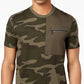 Sean John Men's Zip Pocket Flight T-Shirt Green Size XX-Large