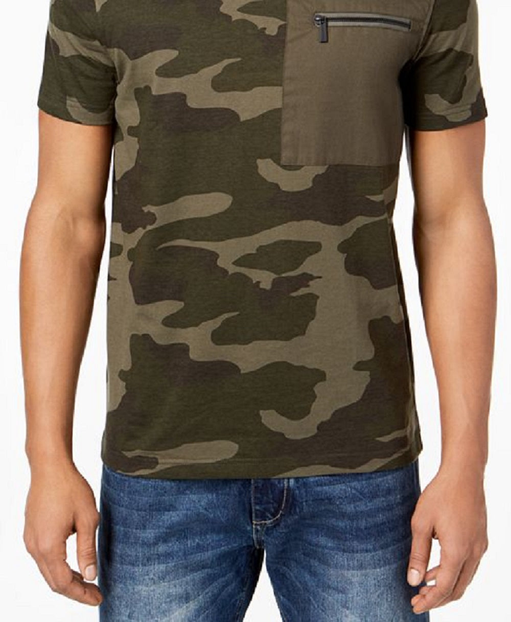 Sean John Men's Zip Pocket Flight T-Shirt Green Size XX-Large