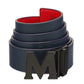MCM Men's Logo Buckle Reversible Belt Red Size Regular