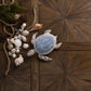 Geometric etched turtle 10.5"l