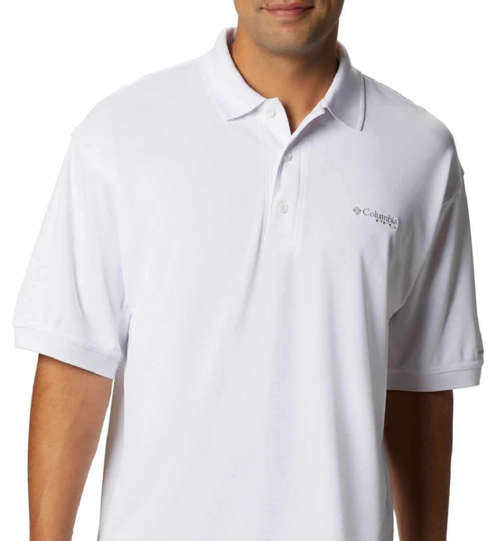 Columbia Men's Perfect Cast Polo White Size Small